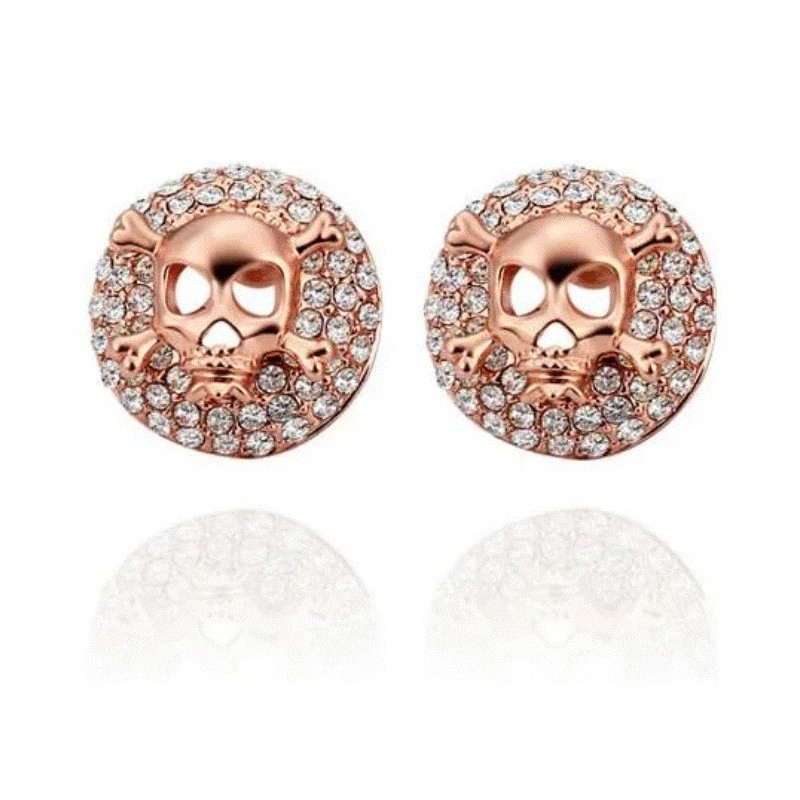 Aretes Ocean Heart, Baño oro rosa, 18K, ACM5-14-36 Aretes Ocean Heart, Baño oro rosa, 18K, ACM5-14-36