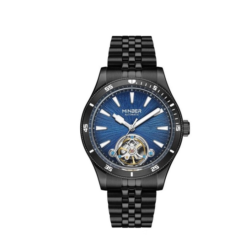 Reloj de Pulsera Minber Hombre M9164G-2-5 Color Black/Blue Reloj de Pulsera Minber Hombre M9164G-2-5 Color Black/Blue