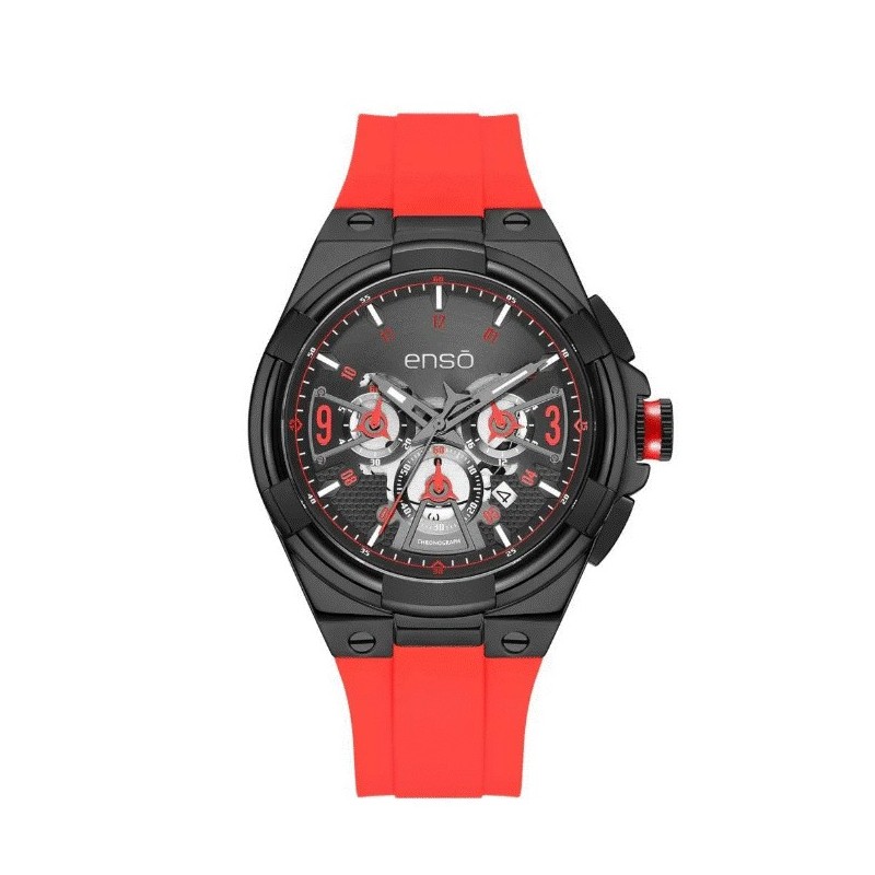 Reloj de Pulsera Enso para Hombre EW1066G3 Rojo Reloj de Pulsera Enso para Hombre EW1066G3 Rojo