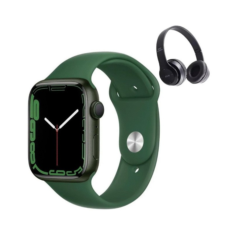 Apple Watch Series 7 45mm Verde (Reacondicionado) + Audífonos Bluetooth Apple Watch Series 7 45mm Verde (Reacondicionado) + Audífonos Bluetooth