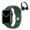 Apple Watch Series 7 45mm Verde (Reacondicionado) + Audífonos Bluetooth